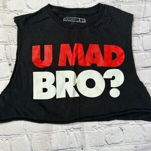 Horizon NY Black and Red Women's Muscle Tee